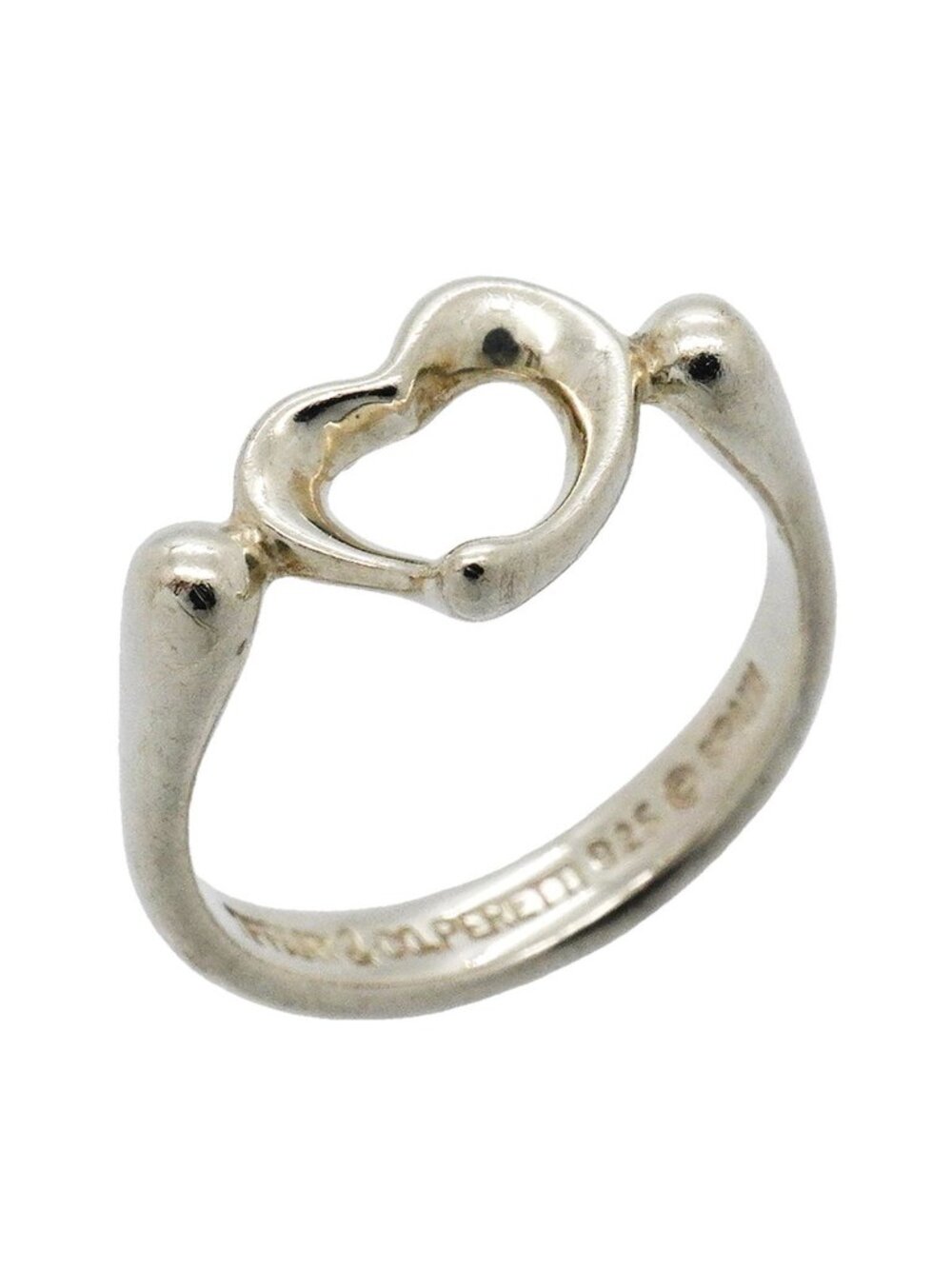 Tiffany & Co Ring Open Heart 925 Sterling Silver